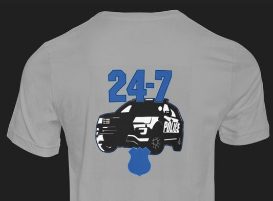 24/7 Frontline First Responder Workers T-Shirt, Police EMS Medic Firefighters,  We Don't Close