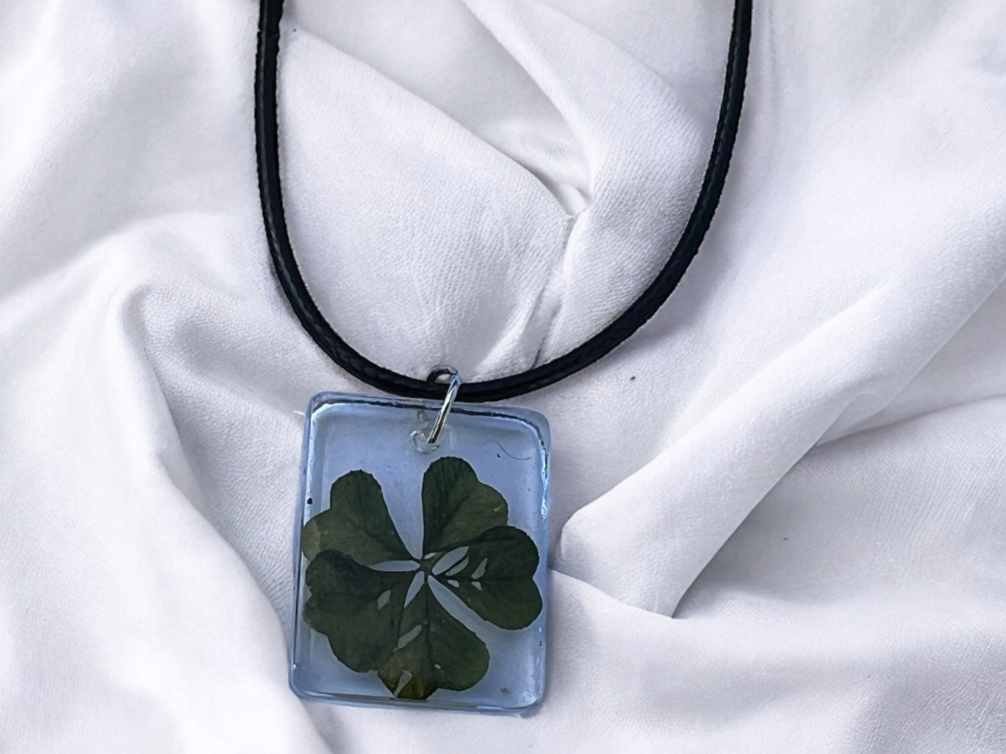 Authentic Hand Picked Four Leaf Clover Keychain/Pendant
